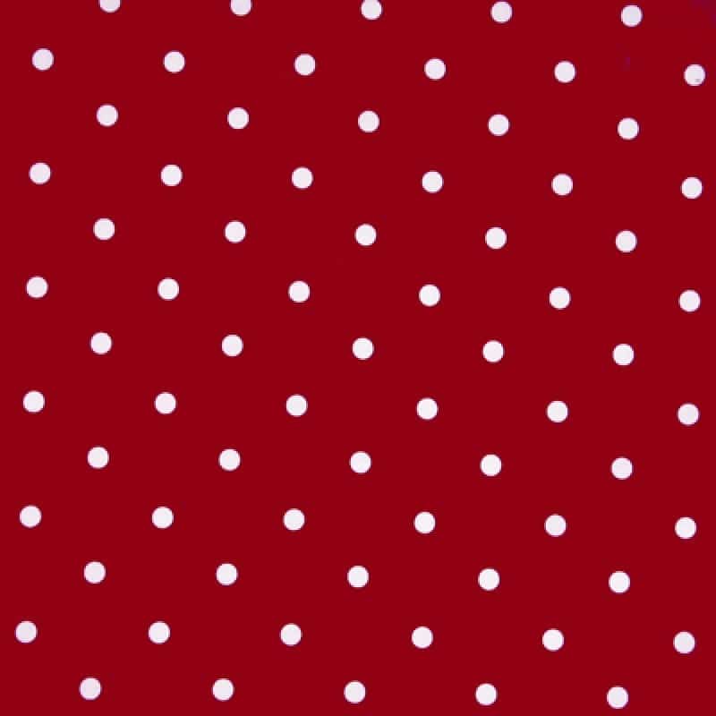 polka dot red tablecloth