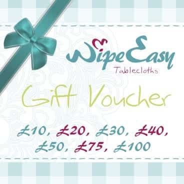 Wipeable Tablecloth Gift Vouchers