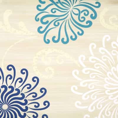 soleil cornflower pvc tablecloth