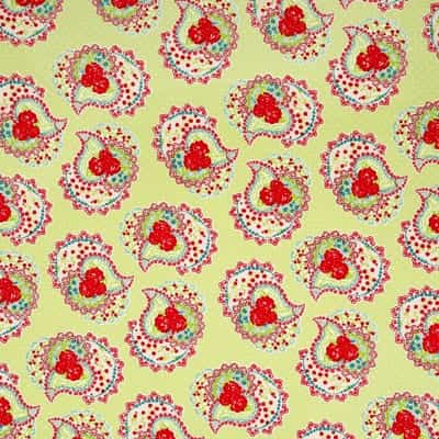 paisley spring green