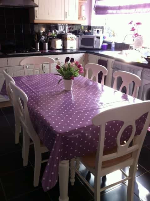 polka dot mauve