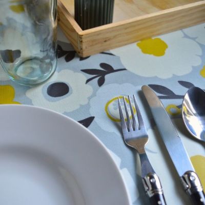 Sixties style Oilcloth tablecloth