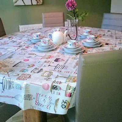 TABLECLOTHS FOR EXTRA-WIDE TABLES