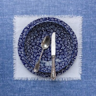 Blue tablecloth styling
