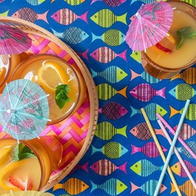 Fishy fun tablecloth design