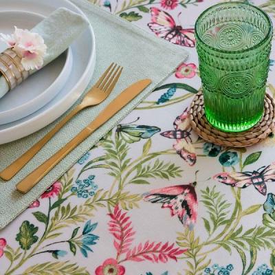 Botanical wipe clean tablecloth