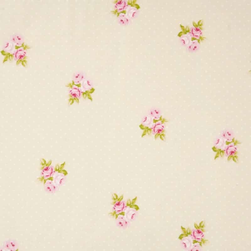 Bouquet taupe oilcloth tablecloth