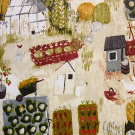 Allotment Autumn oilcloth tablecloth