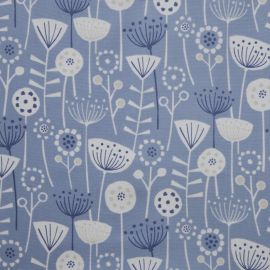 Bergen Blue oilcloth tablecloth