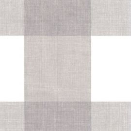 Big Check Grey PVC tablecloth