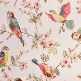 British Birds Pastel oilcloth tablecloth