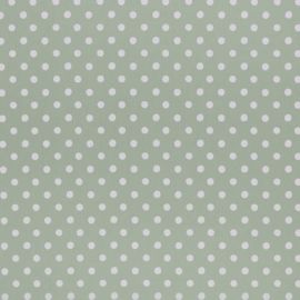Spotty sage oilcloth tablecloth