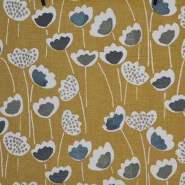 Clara Mustard oilcloth tablecloth