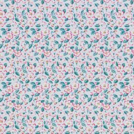 Climbing Blossom Blush oilcloth tablecloth
