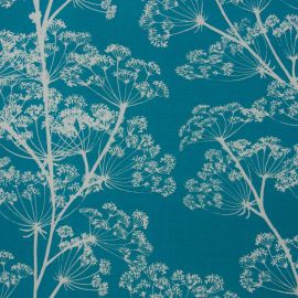 Cowslip Teal oilcloth tablecloth