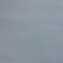 Dainty Dotty Dusty Blue oilcloth tablecloth