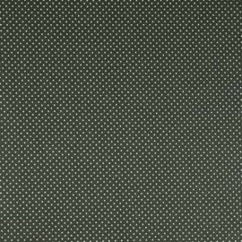 Dainty Dotty Charcoal oilcloth tablecloth