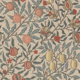William Morris fruits clay teflon coated tablecloth