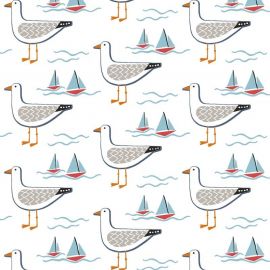 Gull Multi oilcloth tablecloth