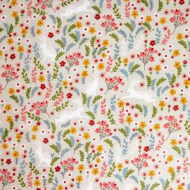 Hazel Hare oilcloth tablecloth