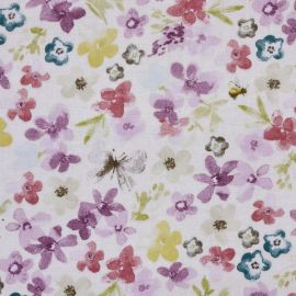 Hidcote Lilac oilcloth tablecloth 