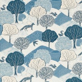 Kielder midnight  oilcloth tablecloth