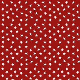 Star Red oilcloth tablecloth