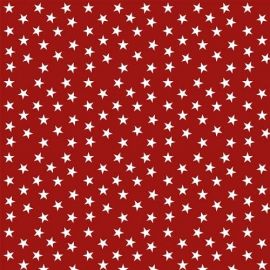 Star Red oilcloth tablecloth