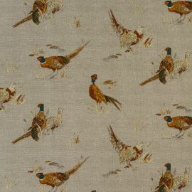 Pheasant oilcloth tablecloth