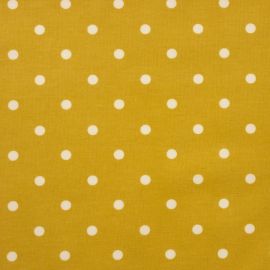 Polka Dot Mustard oilcloth tablecloth