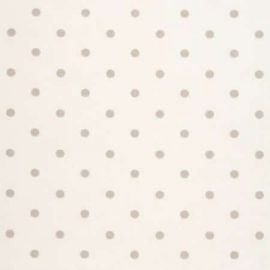 Polka Dot Natural oilcloth tablecloth