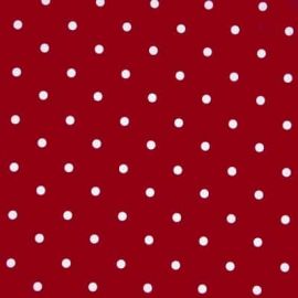 Polka Dot Red Christmas oilcloth tablecloth