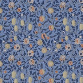 William Morris pomegranate royal teflon coated tablecloth