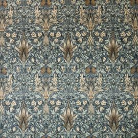 William Morris Snakeshead Denim teflon coated tablecloth