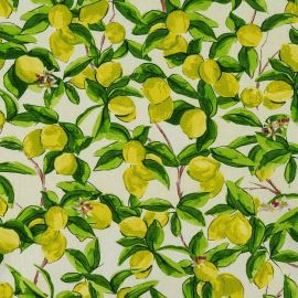 Sorrento Lemon oilcloth tablecloth