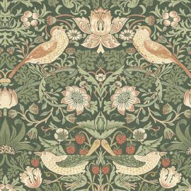 William Morris strawberry thief nettle teflon coated tablecloth