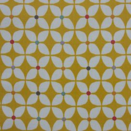 Zap Ochre oilcloth tablecloth