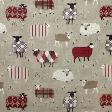 Baa Baa oilcloth tablecloth