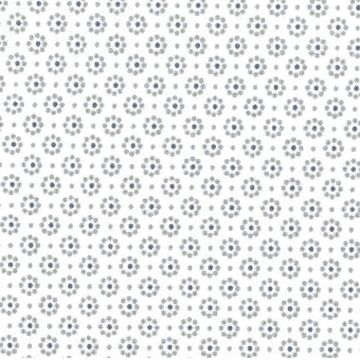 Belle fleur white oilcloth tablecloth