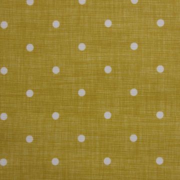 Dotty Linen Ochre oilcloth tablecloth