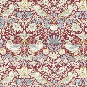William Morris strawberry thief plum oilcloth tablecloth