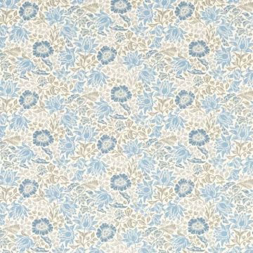 William Morris mallow denim oilcloth tablecloth