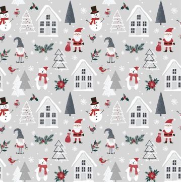 Festive friends PVC tablecloth