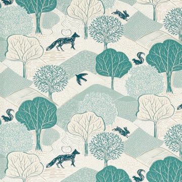 Kielder mineral  oilcloth tablecloth