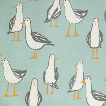 Gull duck egg oilcloth tablecloth