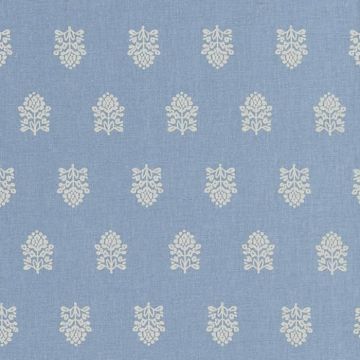 Leela french blue oilcloth tablecloth