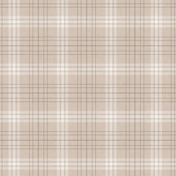 Neutral check PVC tablecloth