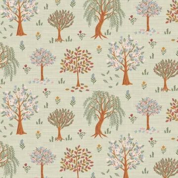 Oak grove sage oilcloth tablecloth