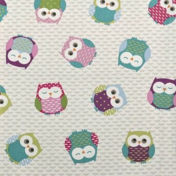 Owls oilcloth tablecloth