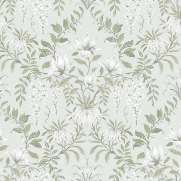 Laura Ashley Parterre Sage Teflon Coated Tablecloth